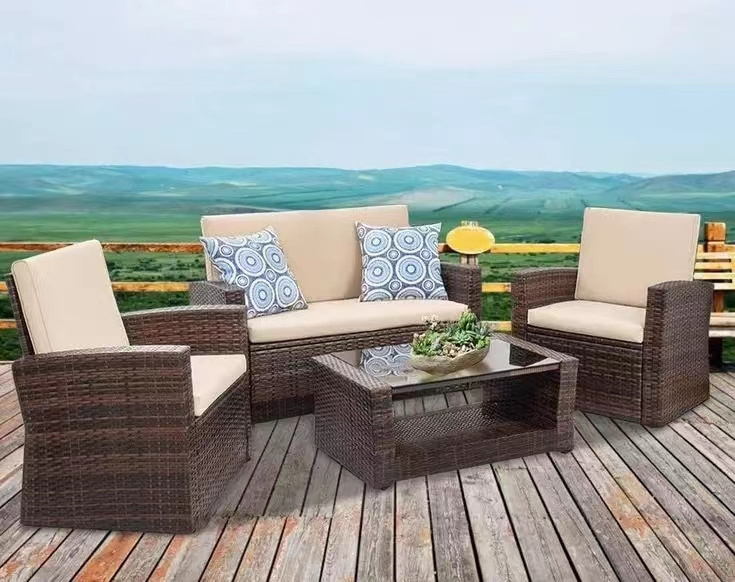 Popular Conversation Sofa with comfortable cushions Outdoor garden Furniture sofa Set