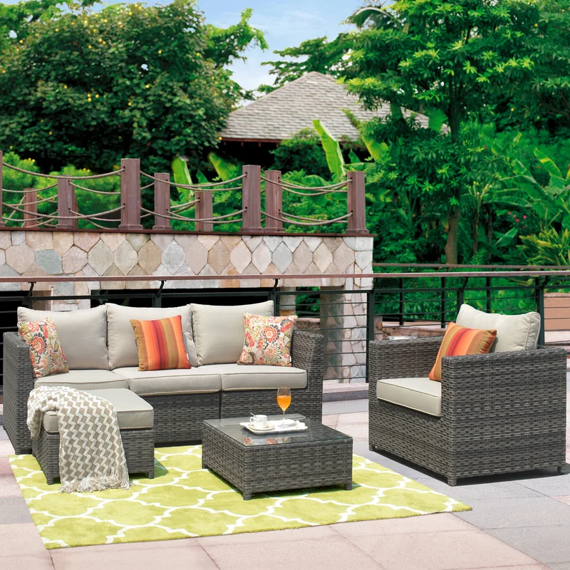 Cheap Rattan Outdoor Furniture Sofa Rattan Couch Covers For Outdoor Furniture set