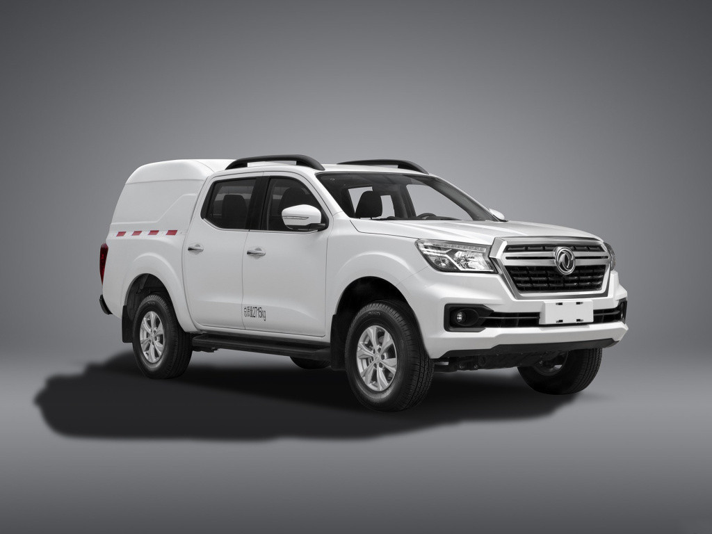 4WD Pickup Truck Euro 6 Automatic Diesel Dongfeng Rich6 With Closed Cargo Truck