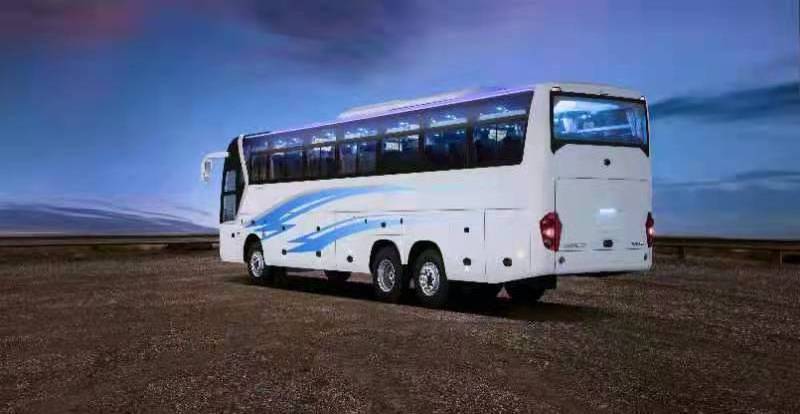 70 seats passenger seats ZK6126D coach bus with TV Screens and  USB charging port in right hand drive