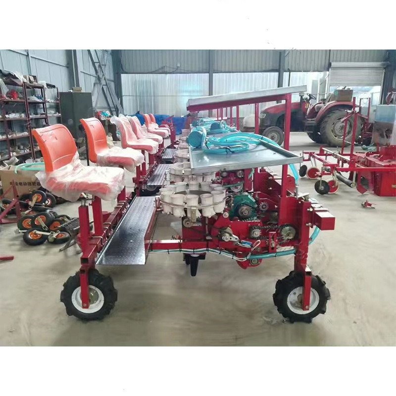 2023 hot sale high speed china agriculture seedling planter 6 rows Onion Carrot Vegetable Seedling Transplanter