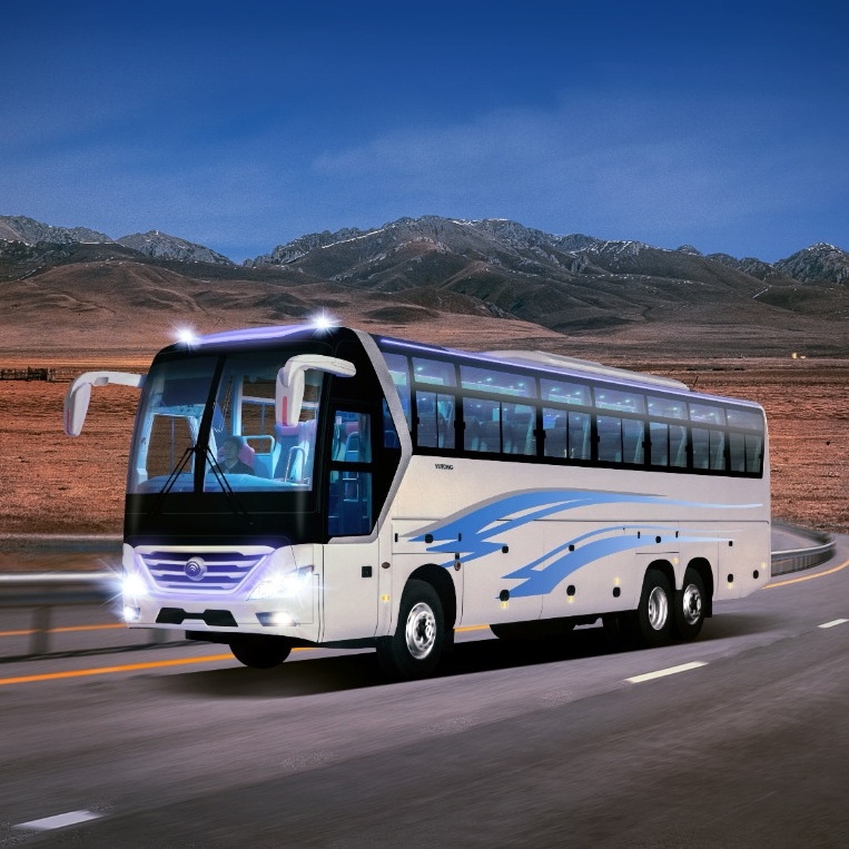 70 seats passenger seats ZK6126D coach bus with TV Screens and  USB charging port in right hand drive