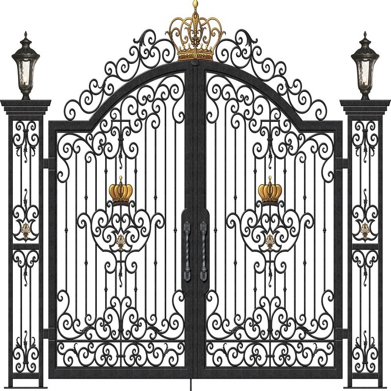 high quality automatic swing aluminum main gate for garden