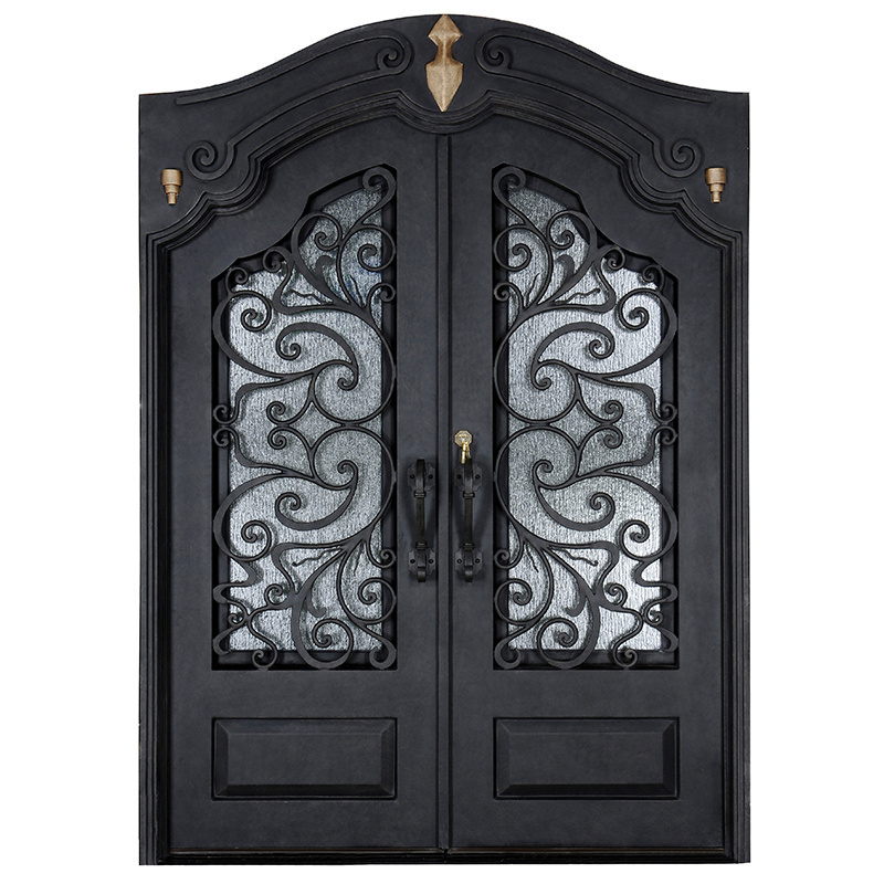 Give $500 cash coupon Luxury  wrought iron front entry door