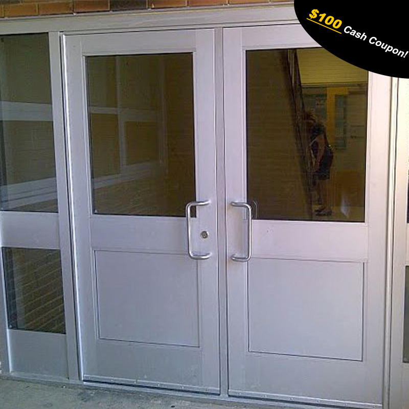 Popular design used commercial glass entry door