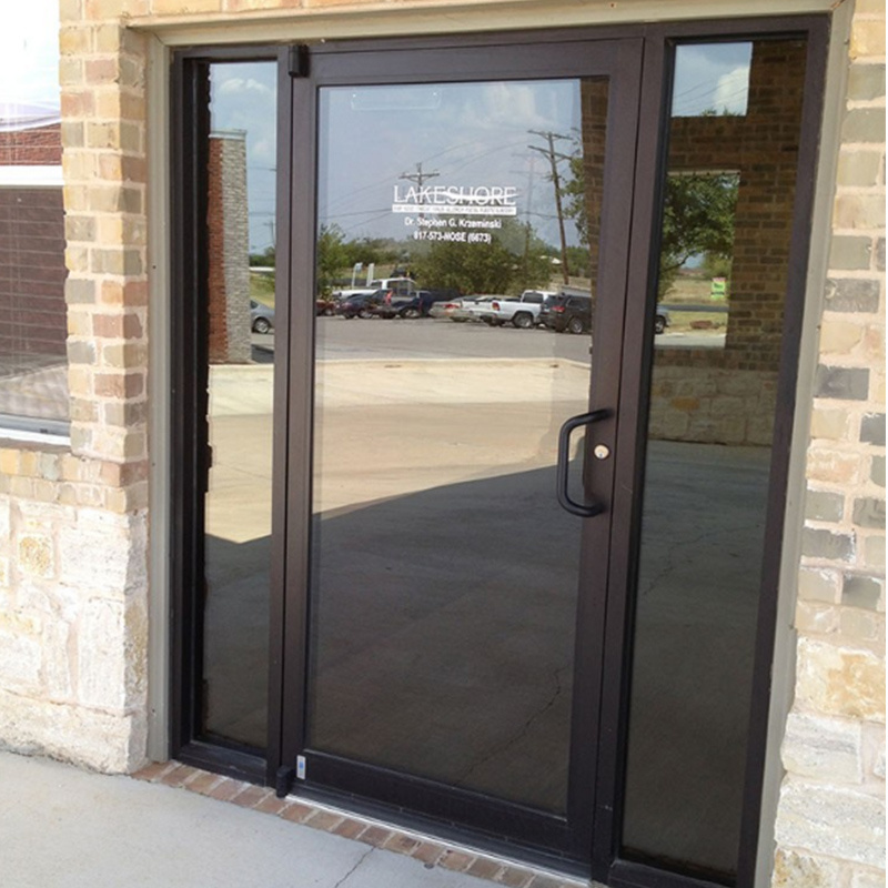 Give $500 cash coupon Pivot doors used store front exterior commercial doors