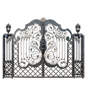 Hight quality Driveway double wrought iron  main gate