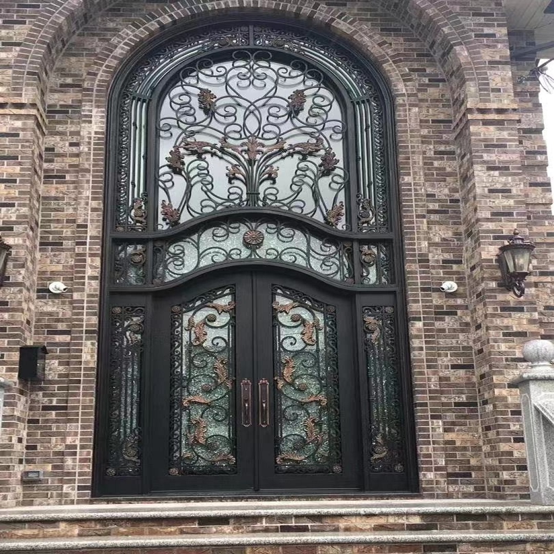 Villa high quality iron door hot sale, give customers 500 yuan cash coupons