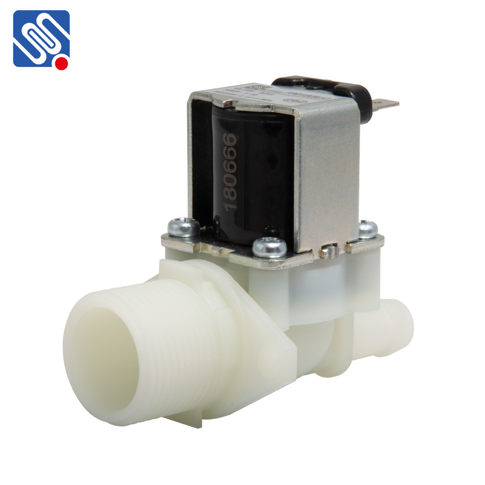 MEISHUO FPD180N10 one way 24v dc water plastic solenoid valve 3/4 11mm for dish washer