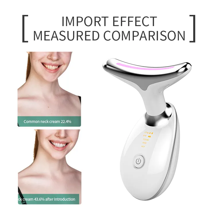 Home Use Lifting Equipment Electric Charger Tools Led Photon  V Shape Multifunction Ems Beauty Face Massager Vibration