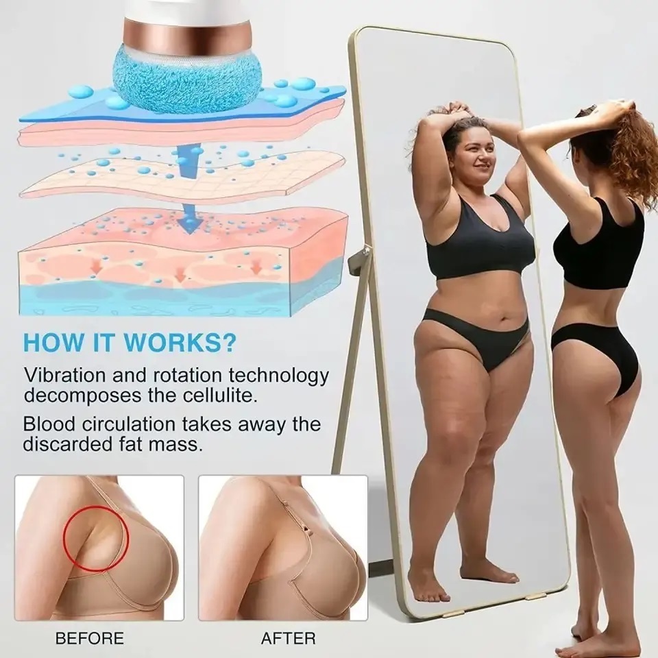 Handheld Cellulite Body Slimming Sculpting Machine Loss Fat  Massager Belly lat Burn  Anti Cellulite Vibration  Massager