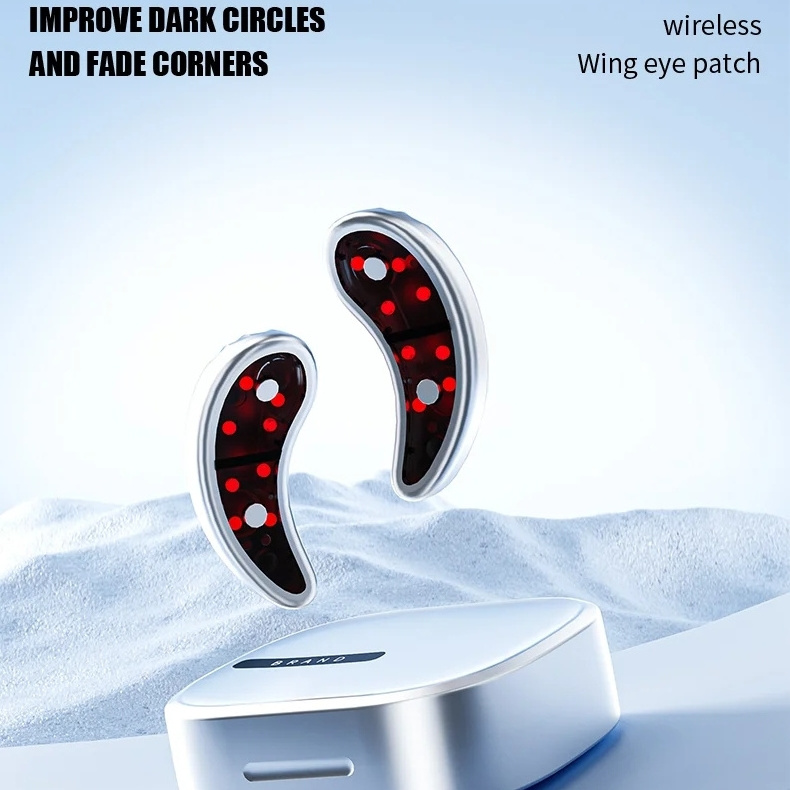 Smart EMS Vibrating Wrinkle Removal Eye Massage Anti-Aging Red LED Light Therapy Eye Lifting Massager