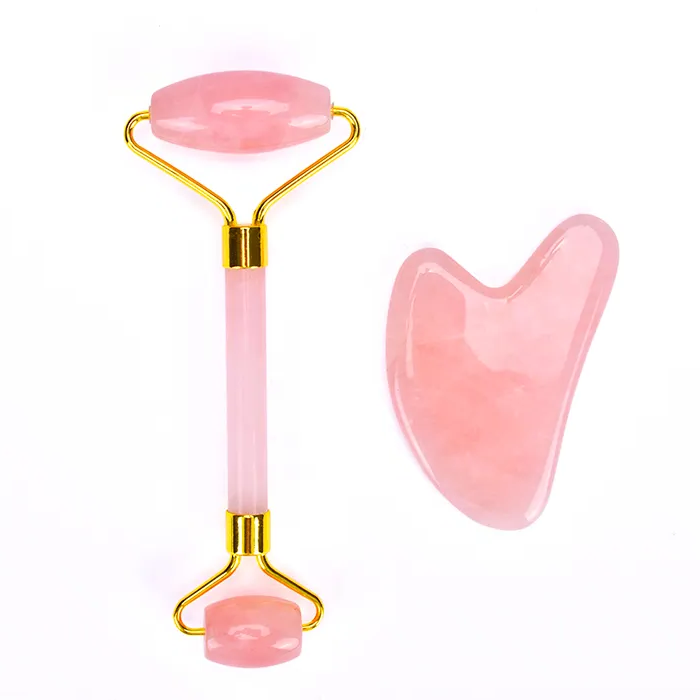 Best Seller other beauty massage products Gua Sha Quartz Jade roller Face Scraping Massager