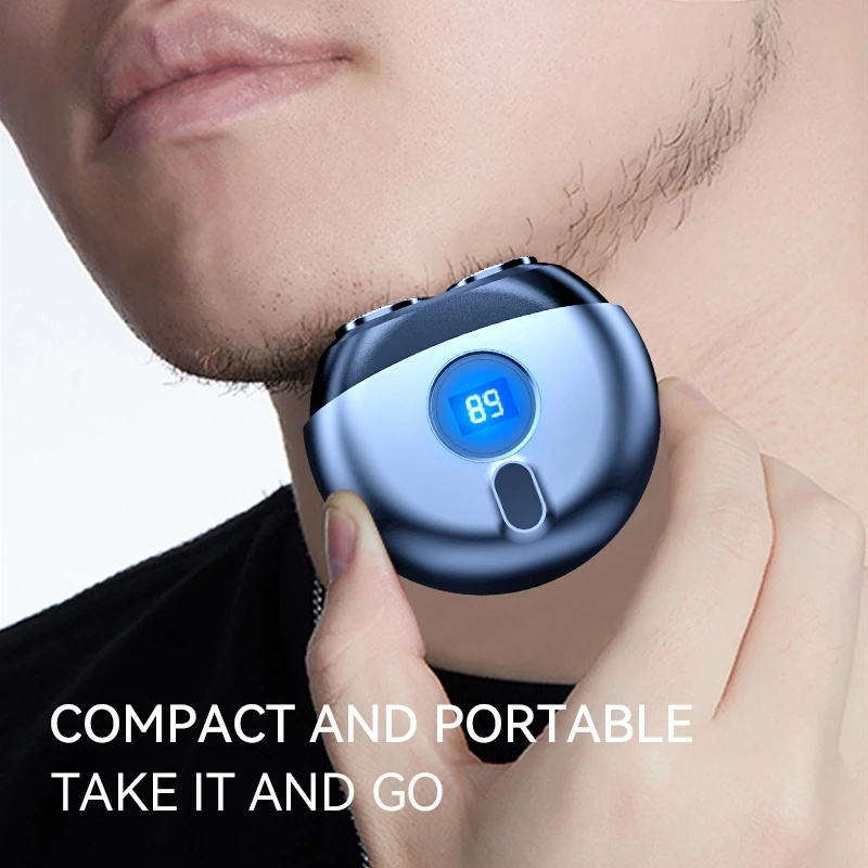 UFO Round Shape Mini Electric Shaver for Men Portable Electric Razor Rechargeable Shaving Machine Waterproof Beard Trimmer