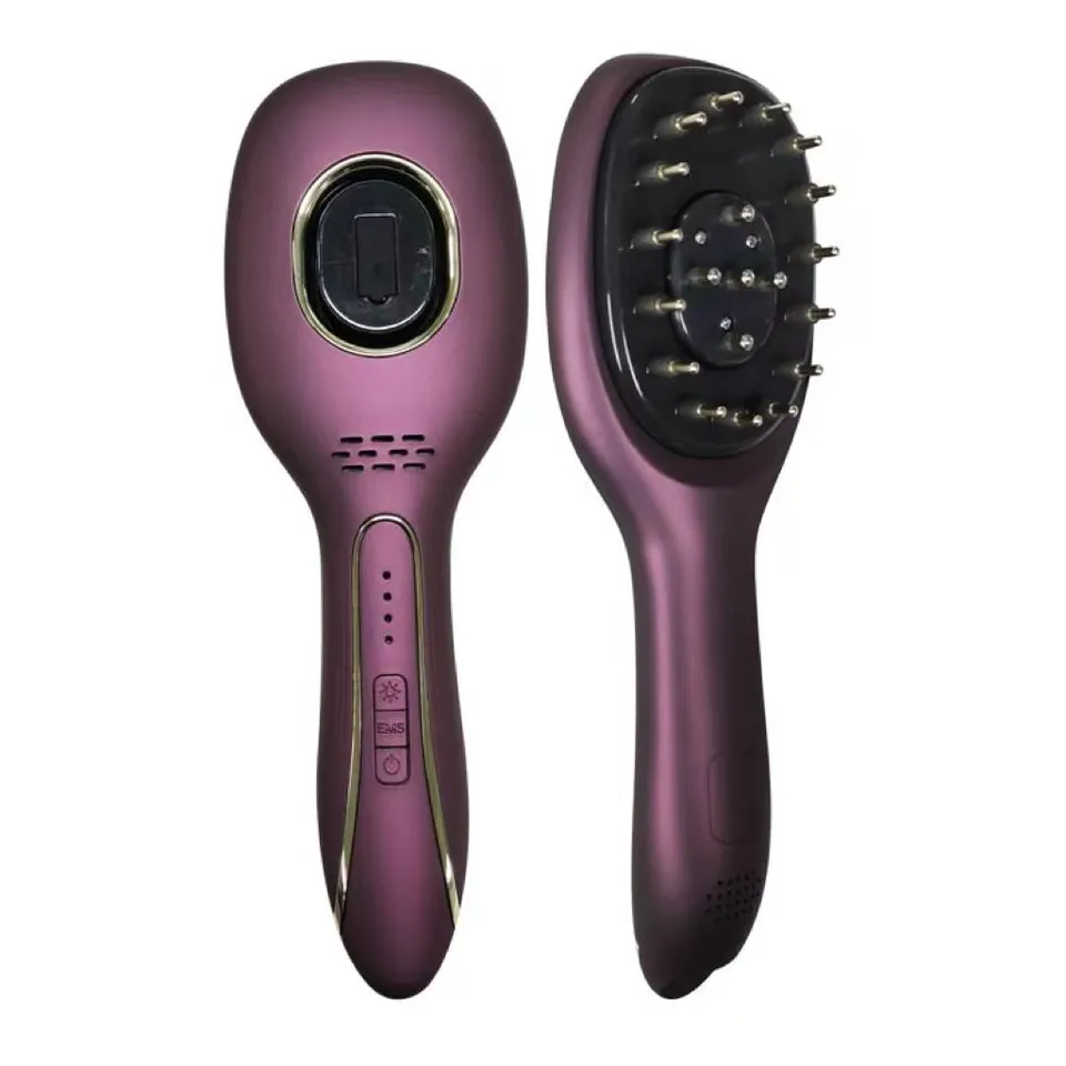 Negative Ion Vibration Massage Micro-Current Red Blue Light Hair Growth And Anti-Hair Loss Hair Care Essential Oil Comb