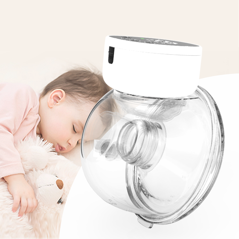 Hands Free Milk Suction Machine Wearable Portable Low Noise Electric Charging Breast Pump Food Grade Baby Feeding Supplies