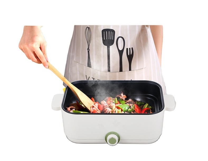 electrical Cooking pot Non-Stick Hotpot And Bbq Soup Electric Grill Pizza Pan Multi purpose Electric Skillet 4.0L