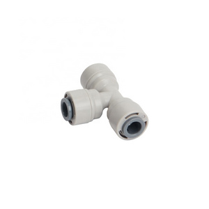 MEISHUO MS040404 Tee connector 1/4" quick plastic connect RO system water filter pipe hose Fitting