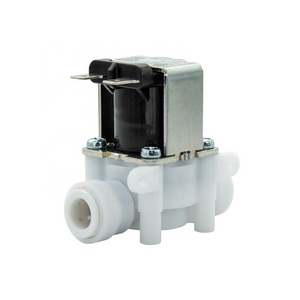 Meishuo FPD360W 3/8" quick connect mini plastic solenoid valve 12v 24v 110vac 220vac water valve