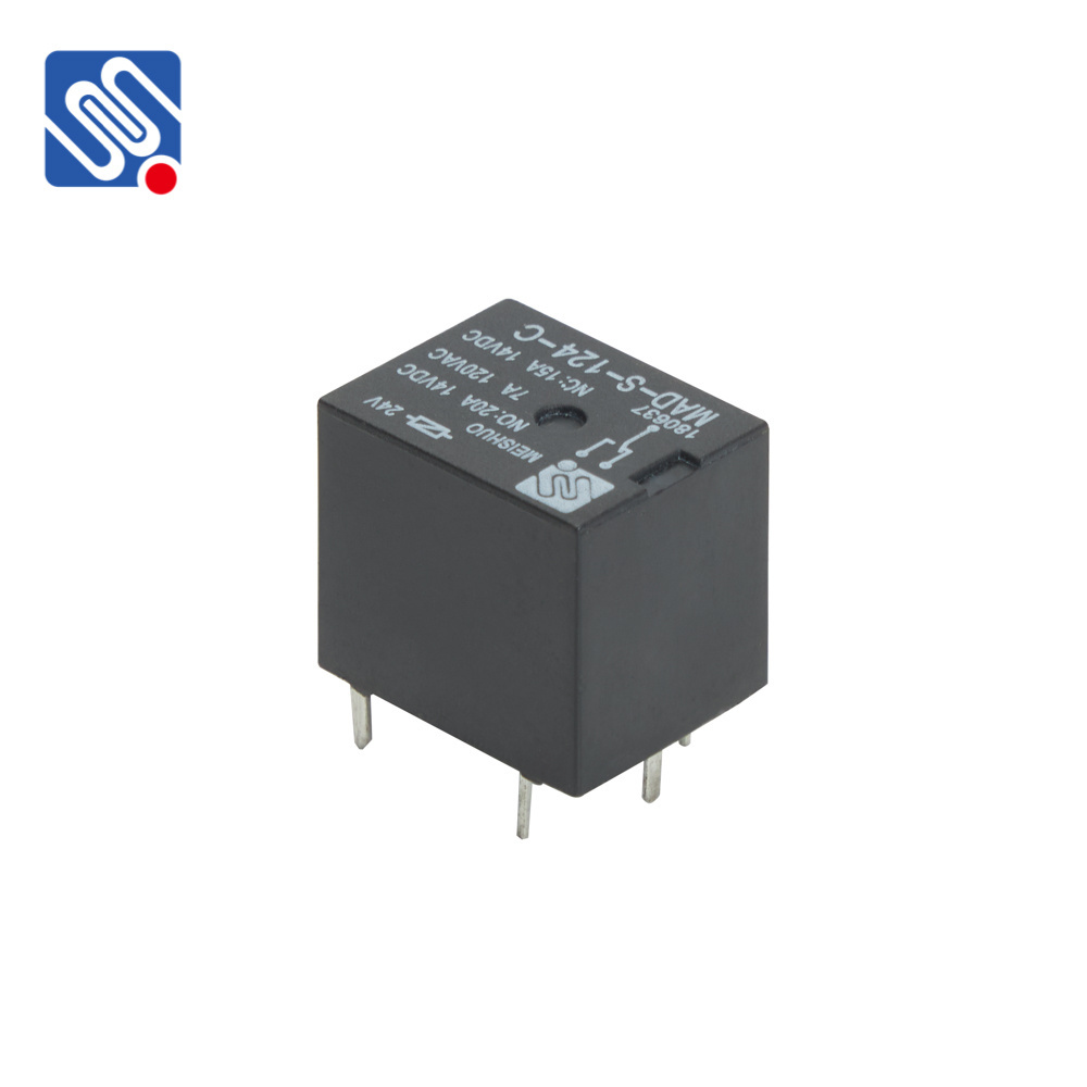 MEISHUO MAD-S-124-C 20a 600mW Automotive Auto Relay 5Pin relays T78 24v 5 pin automotive micro relay