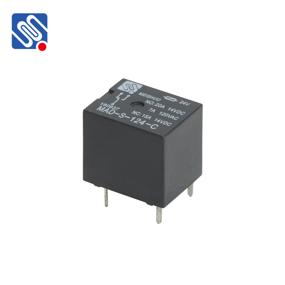 MEISHUO MAD-S-124-C 20a 600mW Automotive Auto Relay 5Pin relays T78 24v 5 pin automotive micro relay