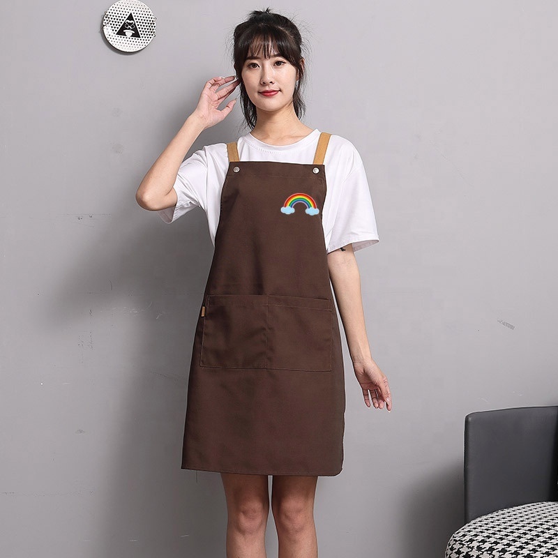 Kitchen Household Custom Brand Apron Printing Embroidery Sublimation Professional Customized Apron