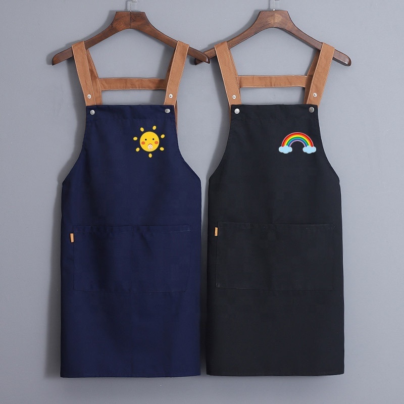 Kitchen Household Custom Brand Apron Printing Embroidery Sublimation Professional Customized Apron