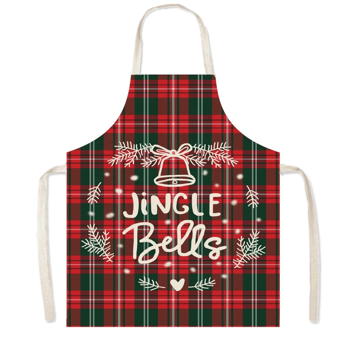 MeitaHome kitchen linen cotton Sleeveless apron Christmas Bib gift Knitted Fabrics custom LOGO Antifouling America gingham apron