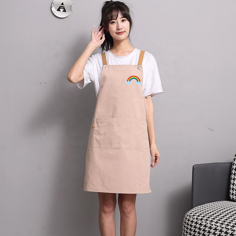 Kitchen Household Custom Brand Apron Printing Embroidery Sublimation Professional Customized Apron