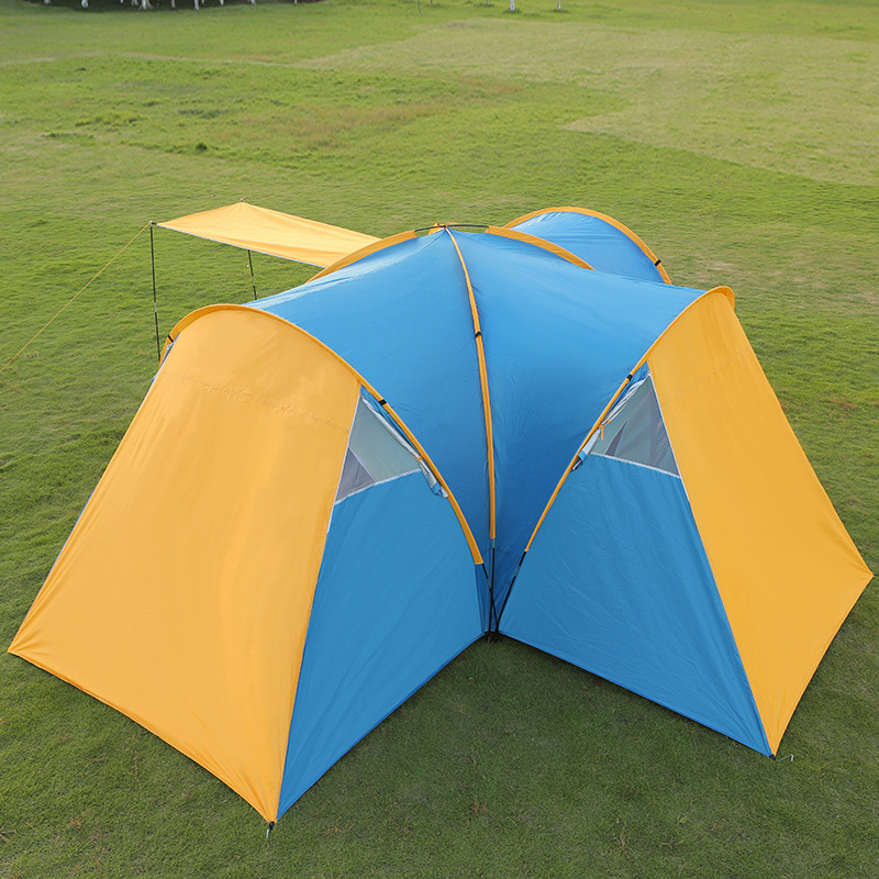 Suppliers tent Outdoor huge space waterproof tent with 3 bedroom and 1 living room manufacture tent for camping