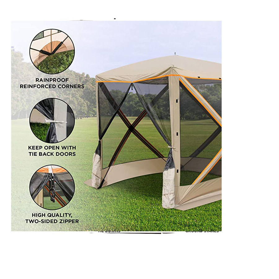 Suppliers for sale tent Outdoor huge space screen house tent polyester net 3 seasons tent for camping in summer OEM