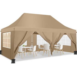 Pop Up Canopy Tent  Easy Up Commercial Canopy Waterproof with Portable Bag Party Tents for Parties  with 4 Sandbags