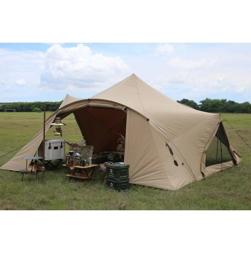 Outdoor Camping Trailer Tent Waterproof pyrmaid shape Hunting Family Holiday outdoor tent