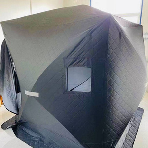 Outdoor sauna tent cube sauna with high quality tent with stove ice fishing tent