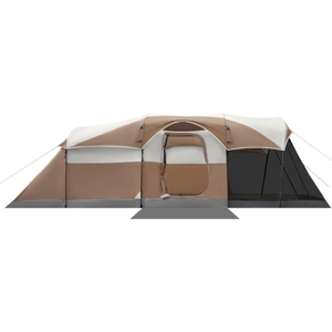 Popular 8 Person Family Camping Tent with Screen Room  Water Resistant Big Tunnel Tent with Rainfly  Large Family Tent for