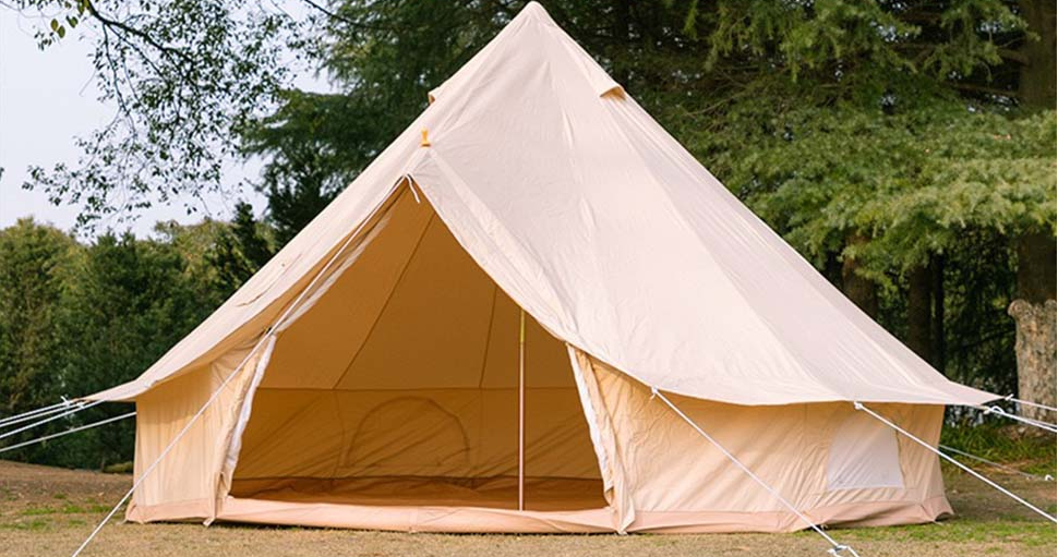 Canvas Tent Bell Tent  Yurt with Stove Jacks Camping Luxury Outdoor Camping and Glamping Cotton Yurt Tent