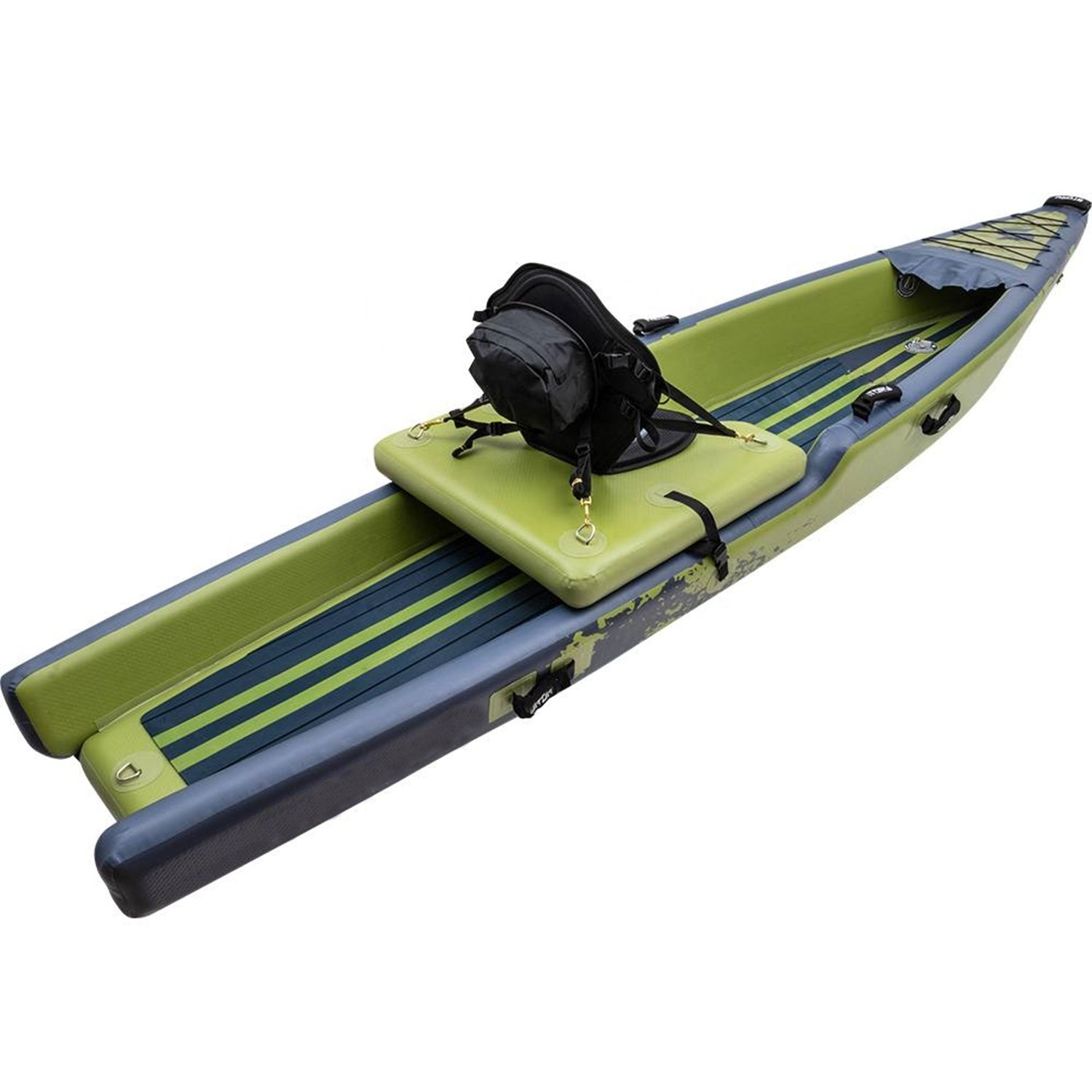 Newly Inflatable Fishing dropstitch Kayak, Canoe and SUP with electric motor