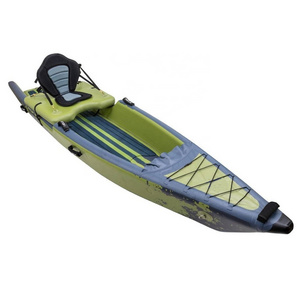 Newly Inflatable Fishing dropstitch Kayak, Canoe and SUP with electric motor