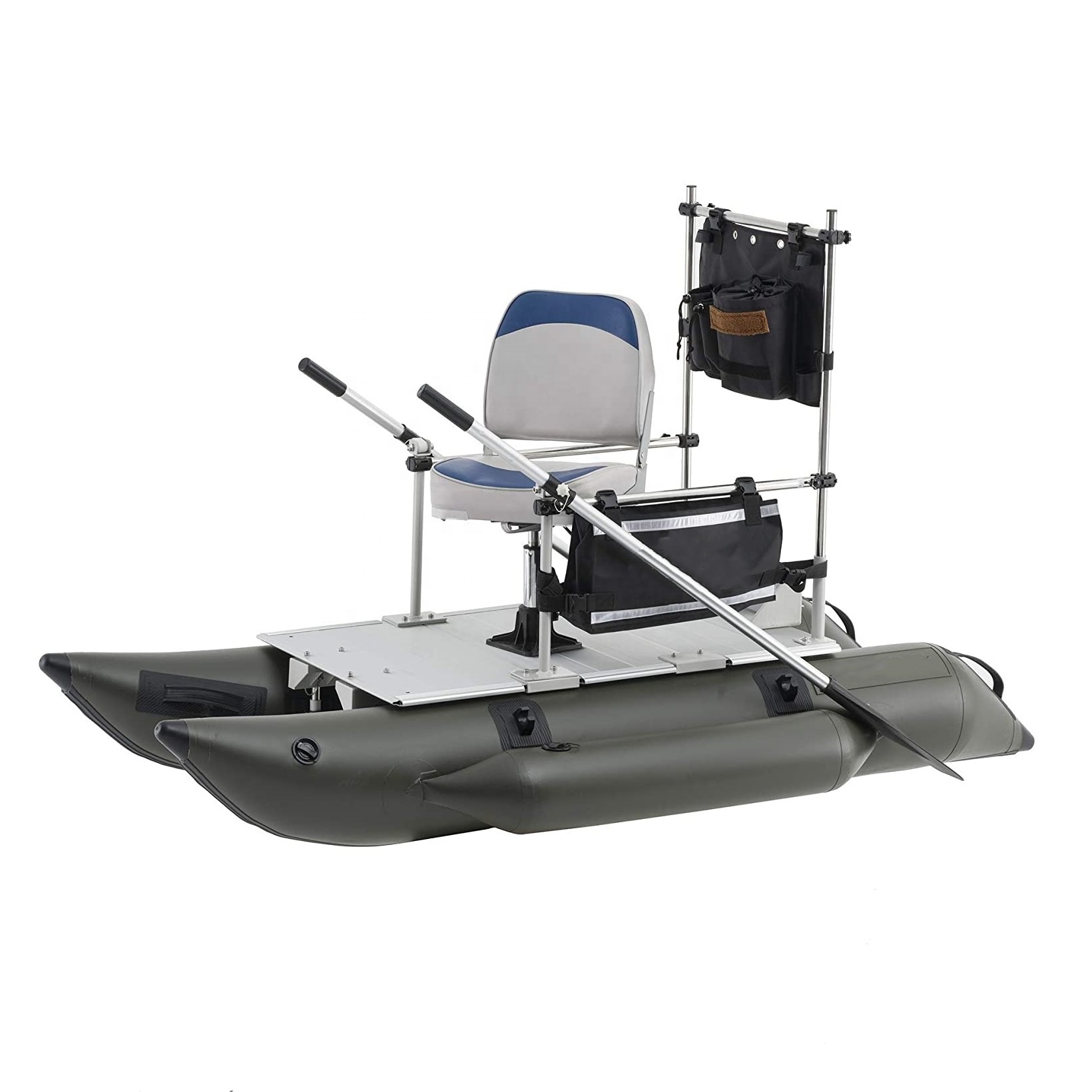 Inflatable Pontoon Boat with Stainless Steel