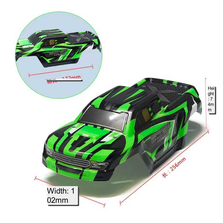 1/28 body shell for rc car PVC screen printed car shell car track educational toy