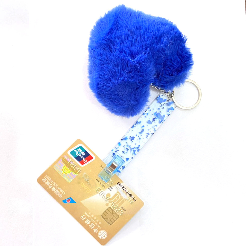 2021 Bling acrylic Keychain Credit Card grabber Bank ATM Card Clip bingo Long Nail Cigarette Holder Blunt Holder