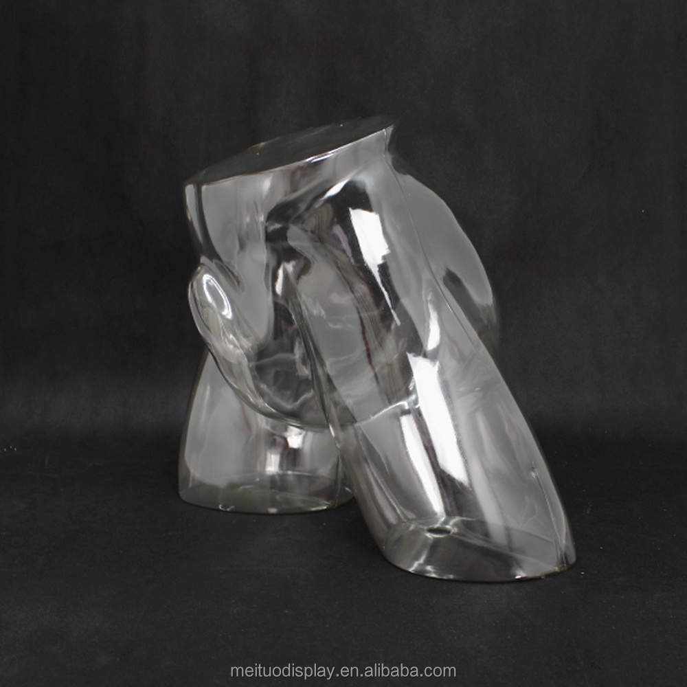 transparent polycarbonate,smell-less,innocuous plastic male hip torso