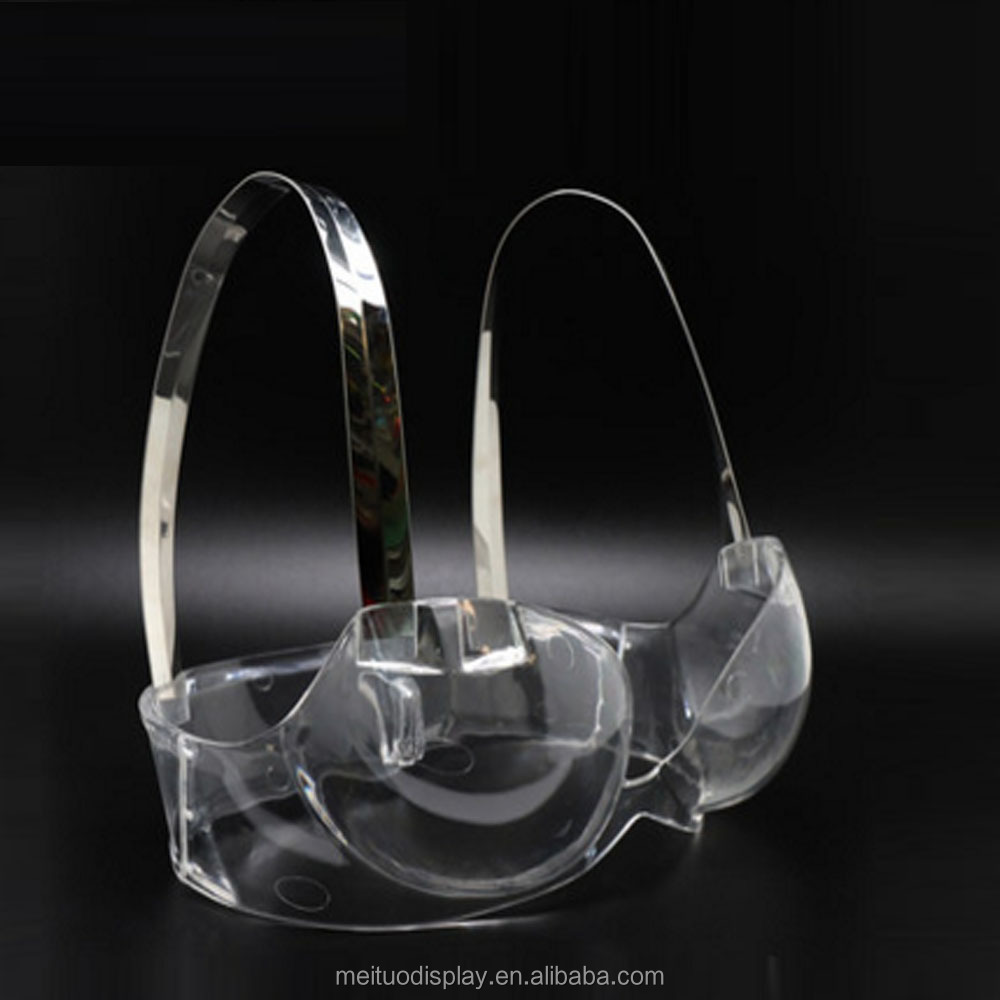 transparent PC bra display mannequin