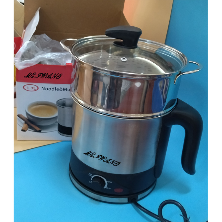 Meiwang factory kitchen appliance multi function kettle mini electric cooking soup pot portable kettle drop shipping