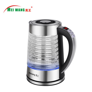 MEIWANG Hot Sale Multi Function Glass Electric Tea Kettle 1500W 1.8L CB CE ISO UKCA GS