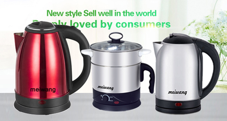 Meiwang factory electric kettle fast boil glass water kettle health pot