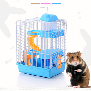 Luxury Portable Hamster House Cage Three Layers Floors Deck Castle Villa Hamster Nest Pet Supplies Wholesale