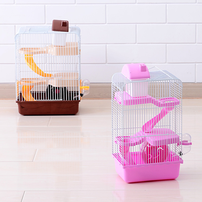 Luxury Portable Hamster House Cage Three Layers Floors Deck Castle Villa Hamster Nest Pet Supplies Wholesale