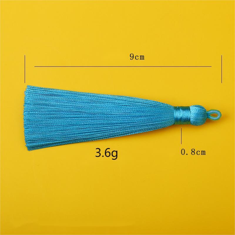 Customized Handmade Bag Ornaments Accessories 8cm Pull Hoop Tassel Headdress Diy Bookmark Sachet Hanging Tassel