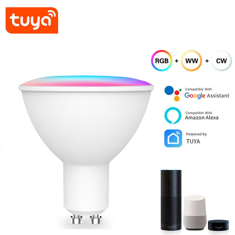 Zigbee3.0 Smart Led Light Bulb GU10 Spot Light Support Alexa Googlehome Voice Control Tuya App Dimming Smart Bulb